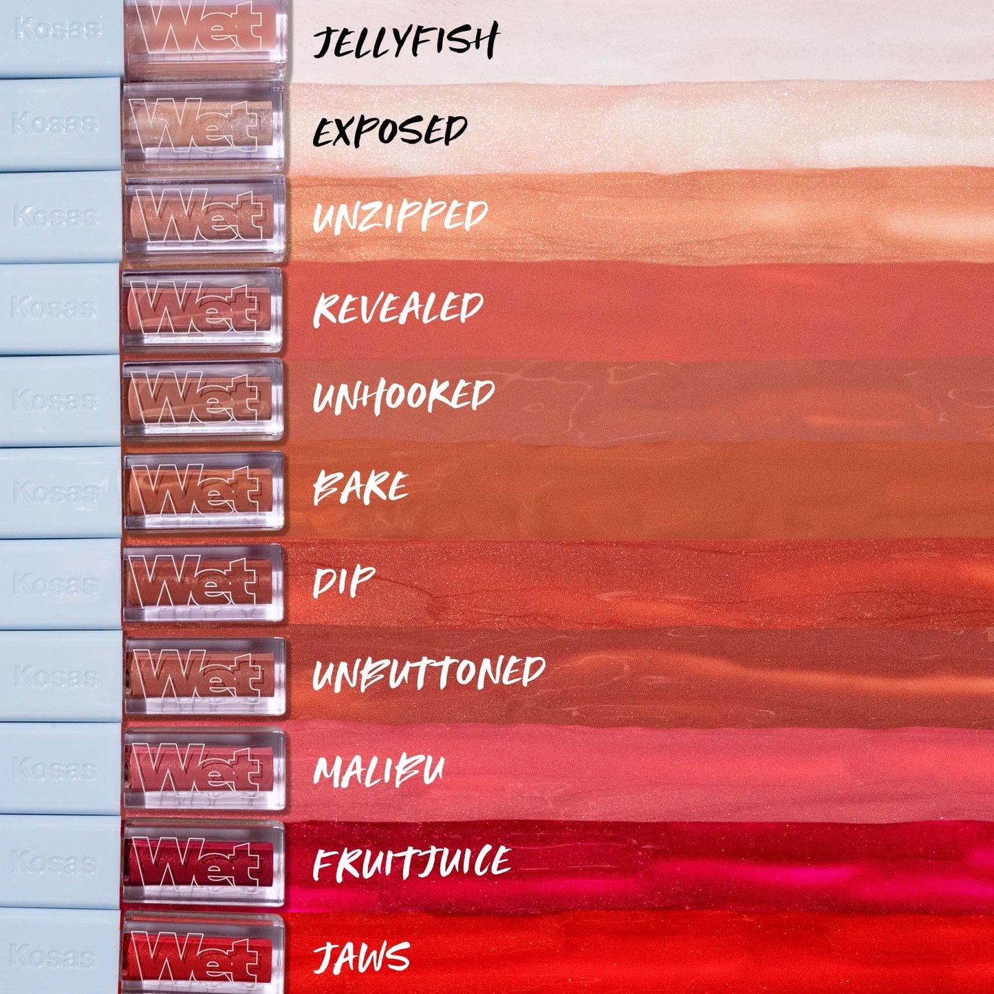 Kosas Wet Lip Oil Shades