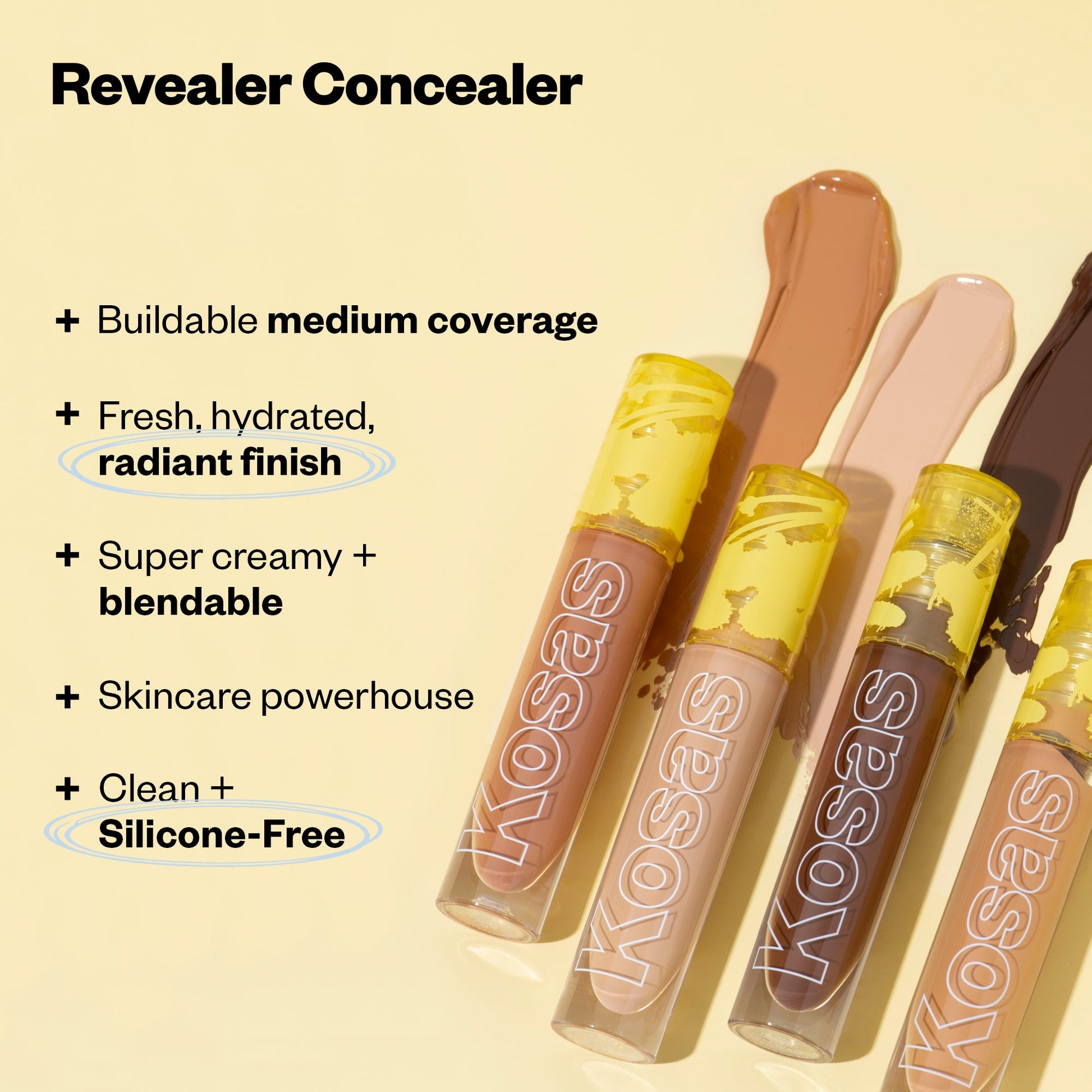 multi-shot of revealer concealers