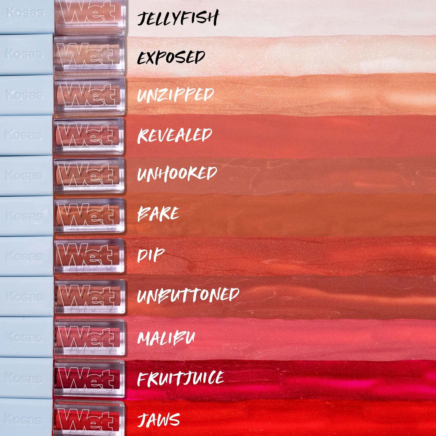 Kosas Wet Lip Oil Shades