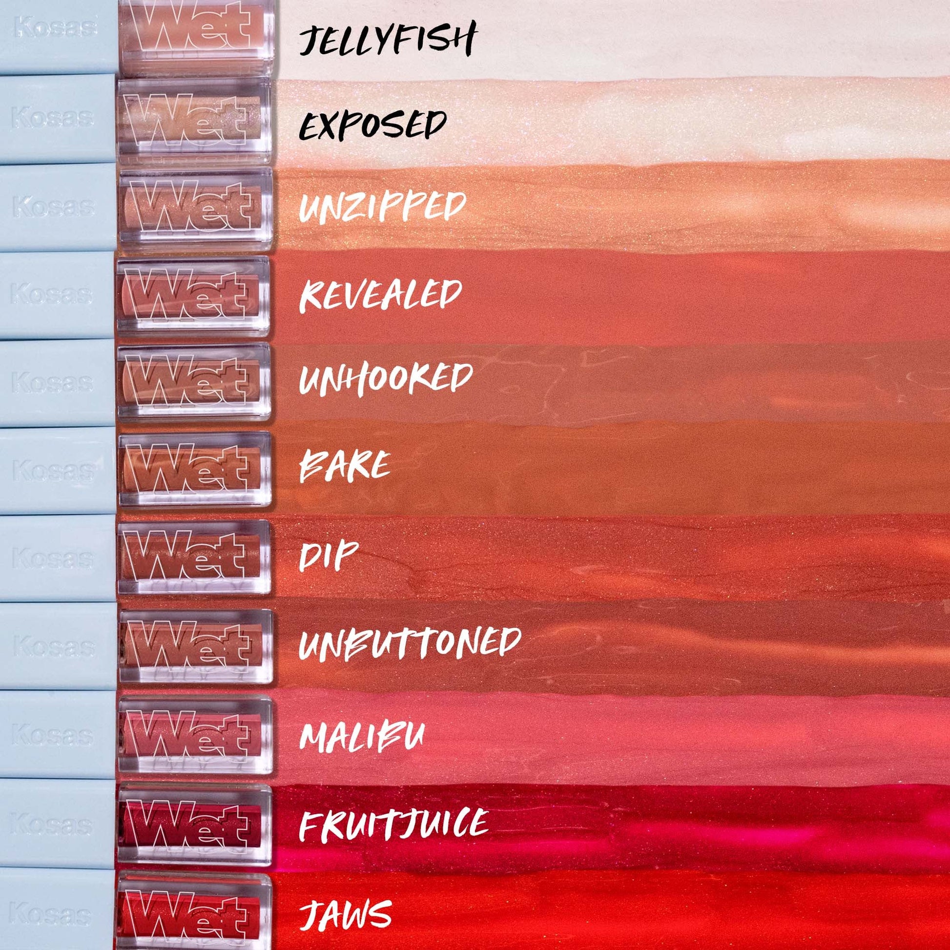 Kosas Wet Lip Oil Shades