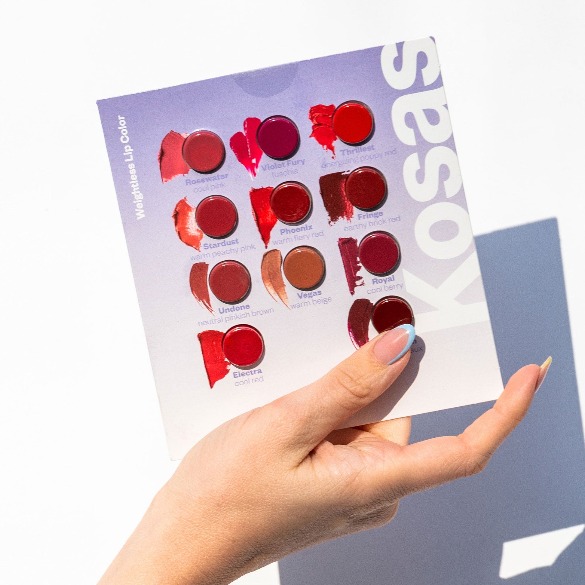 Weightless Lipstick - Sample Card - Kosas Cosmetics
